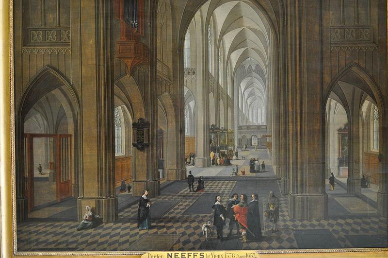 Pieter Neefs View of the interior of a church Norge oil painting art